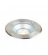 Pillar Tilt Outdoor Recessed Ground Light Brushed Stainless Steel & Clear Glass IP67