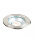 Pillar Tilt Outdoor Recessed Ground Light Brushed Stainless Steel & Clear Glass IP67