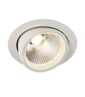 Axial LED Indoor Recessed Downlight Tilt Matt White Paint 3000K-1