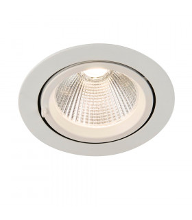 Axial LED Indoor Recessed Downlight Tilt Matt White Paint 3000K-2