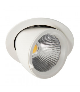 Axial LED Indoor Recessed Downlight Tilt Matt White Paint 4000K