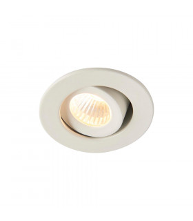 LALO Tilt LED Indoor Recessed Tilt Matt White Paint & Clear Acrylic 3000K-1