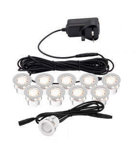 KIOS LED Outdoor Recessed Guide Polished Stainless Steel 3000K IP44-1