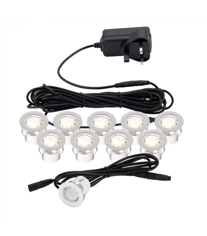 KIOS LED Outdoor Recessed Guide Polished Stainless Steel 3000K IP44-1