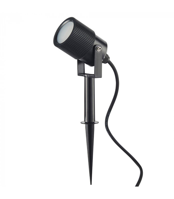 Triton Outdoor Floor Spike Frosted & Black IP65-2