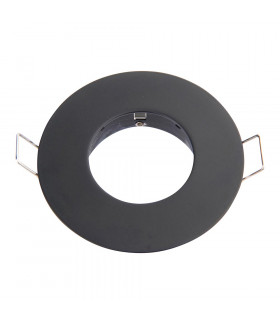 Speculo Bathroom Recessed Fixed Matt Black Paint & Clear Glass IP65