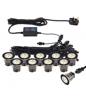 IkonPRO CCT LED Outdoor Recessed Guide Clear 3000/4000K IP67-1