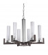 Raggio Glass Multi Arm Pendant Ceiling Light 6 Light Brunito Brushed-1