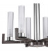Raggio Glass Multi Arm Pendant Ceiling Light 6 Light Brunito Brushed-3