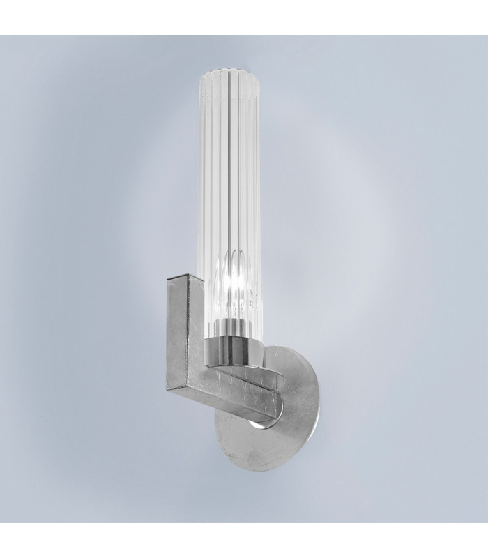 Raggio Glass Wall Lamp Silver Leaf-2
