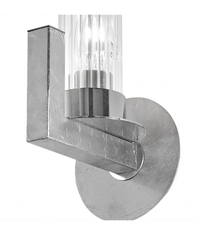 Raggio Glass Wall Lamp Silver Leaf-3