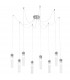 Raggio Cluster Pendant Ceiling Light 8 Light Silver Leaf-1