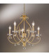 Carat Crystal Multi Arm Chandeliers 5 Light 24 Carat Gold-2