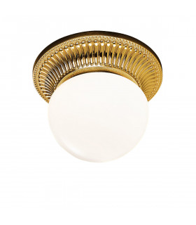 Milord Glass Globe Ceiling Light French Gold-1