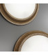 Milord Glass Decorative Flush Ceiling Light 3 Light Antique Brass-3