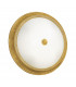Milord Glass Decorative Flush Ceiling Light 4 Light 24 Carat Gold-1