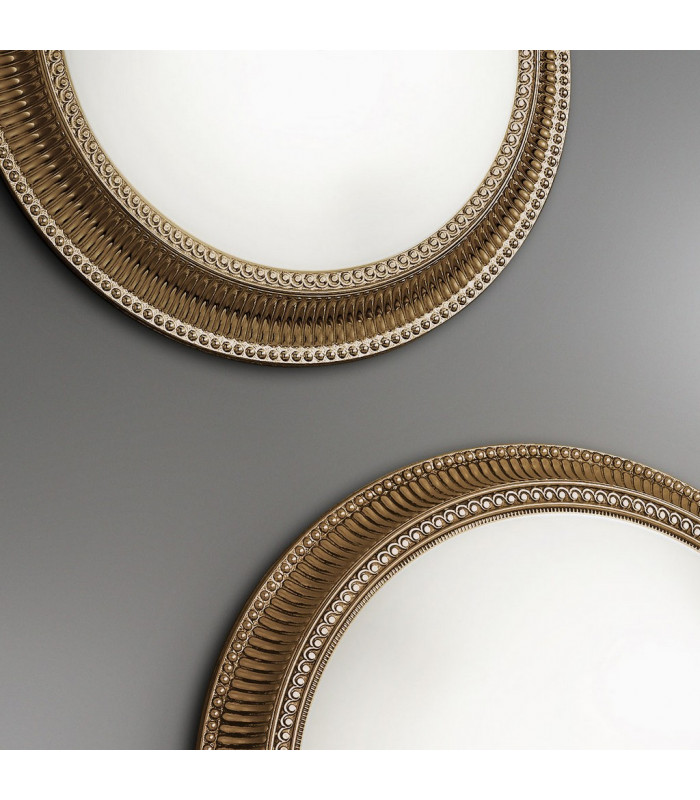 Milord Glass Decorative Flush Ceiling Light 4 Light Antique Brass-3