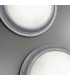 Milord Glass Decorative Flush Ceiling Light 4 Light Chrome-3