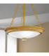 Milord Glass Cylindrical Pendant Ceiling Light 3 Light French Gold-3