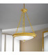 Milord Glass Cylindrical Pendant Ceiling Light 3 Light 24 Carat Gold-2