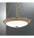 Milord Glass Cylindrical Pendant Ceiling Light 3 Light Antique Brass-3
