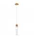 Raggio Glass Slim Pendant Ceiling Light Gold Leaf-1
