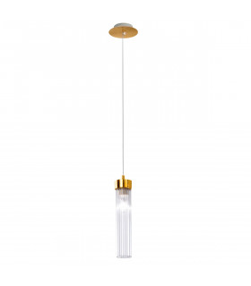 Raggio Glass Slim Pendant Ceiling Light Gold Leaf-1