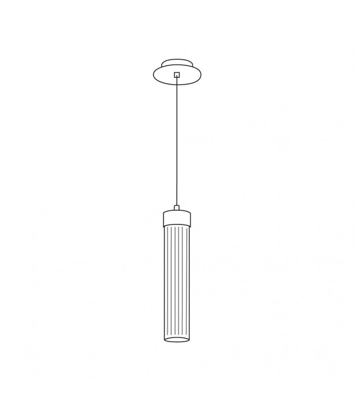 Raggio Glass Slim Pendant Ceiling Light Gold Leaf-4