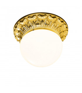 Milady Glass Globe Ceiling Light 24 Carat Gold-1