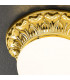 Milady Glass Globe Ceiling Light 24 Carat Gold-3