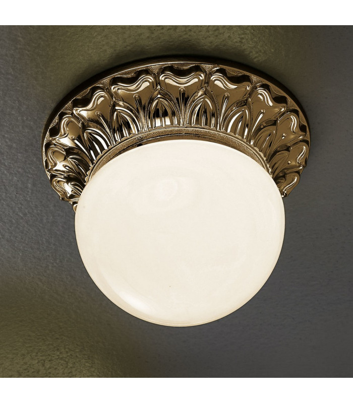 Milady Globe Ceiling Light Antique Brass-2