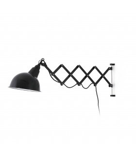 1 Light Indoor Extendable Wall Light Black, E27 - 1