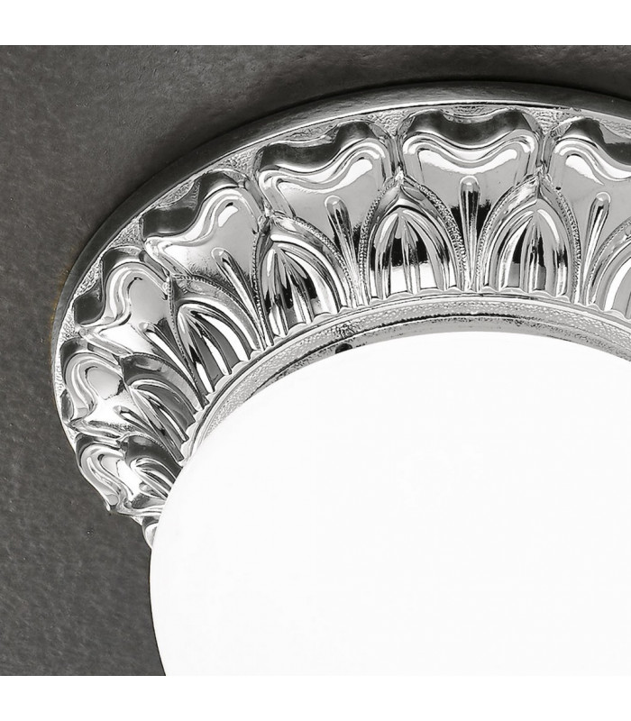 Milady Glass Globe Ceiling Light Chrome-3