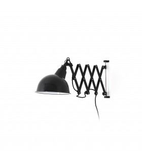 1 Light Indoor Extendable Wall Light Black, E27 - 2