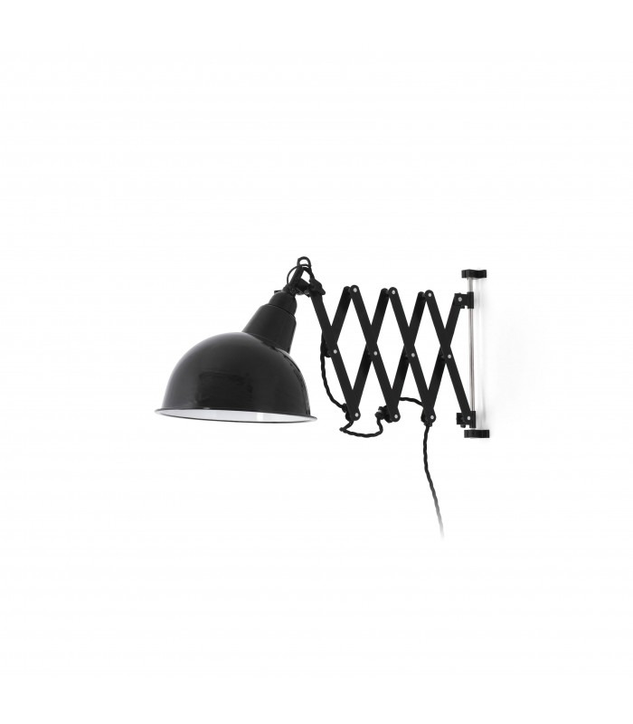 1 Light Indoor Extendable Wall Light Black, E27 - 2