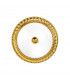 Milady Glass Bowl Semi Flush Ceiling Light 3 Light 24 Carat Gold-1