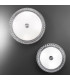 Milady Glass Bowl Semi Flush Ceiling Light 3 Light Chrome-2