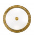 Milady Glass Bowl Semi Flush Ceiling Light 4 Light French Gold-1
