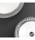 Milady Glass Bowl Semi Flush Ceiling Light 4 Light Chrome-3