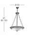 Milady Glass Cylindrical Pendant Ceiling Light 3 Light French Gold-4