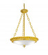 Milady Glass Cylindrical Pendant Ceiling Light 3 Light 24 Carat Gold-1