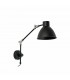 Adjustable 1 Light Indoor Wall Light Black, E14 - 1