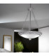 Milady Glass Cylindrical Pendant Ceiling Light 3 Light Chrome-3