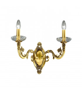 Contarini Candle Wall Lamp 2 Light French Gold-1