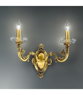Contarini Candle Wall Lamp 2 Light French Gold-2