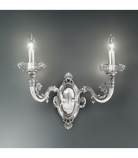 Contarini Candle Wall Lamp 2 Light Chrome-2