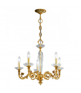 Contarini Multi Arm Chandeliers 5 Light French Gold-1