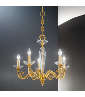 Contarini Multi Arm Chandeliers 5 Light French Gold-2
