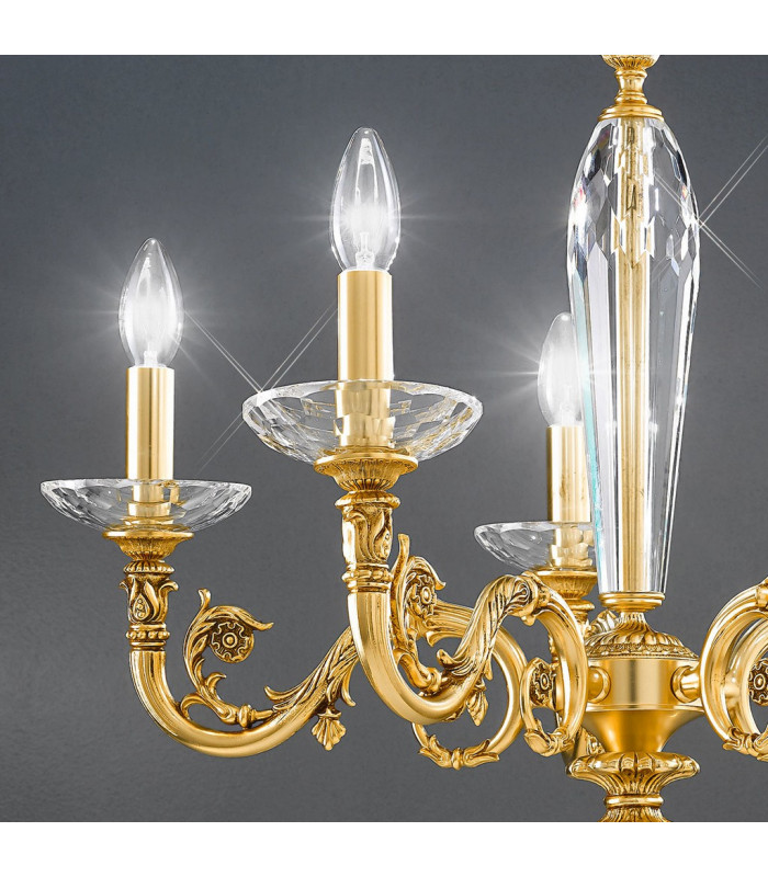 Contarini Multi Arm Chandeliers 5 Light French Gold-3