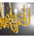 Contarini Multi Arm Chandeliers 5 Light 24 Carat Gold-2